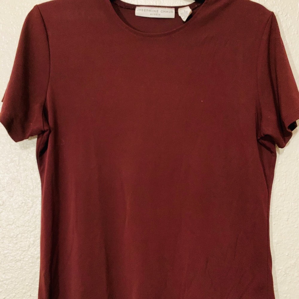 ****SOLD***               Wine colored Top